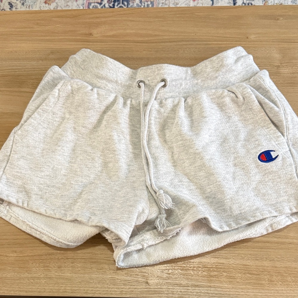 Champion Women's Light Gray Athletic Shorts